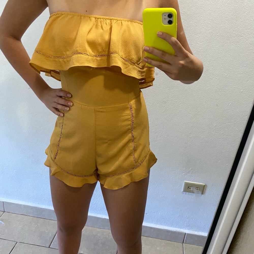 Mustard yellow romper